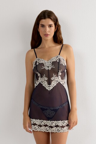 INTIMISSIMI Negligee 'Pretty Flowers' in Blue: front