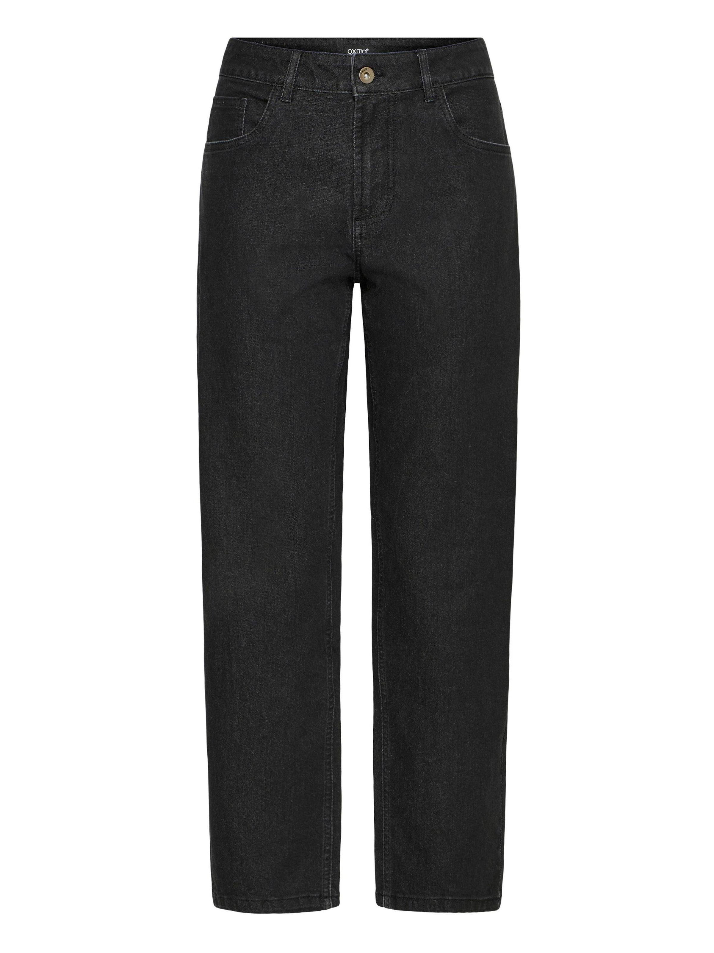 Oxmo - Loosefit Calças de ganga ' OXHELLE MOM JEANS ' em preto: frente
