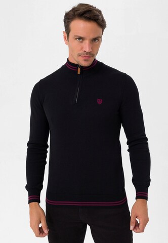 Jimmy Sanders Pullover in Schwarz: predná strana