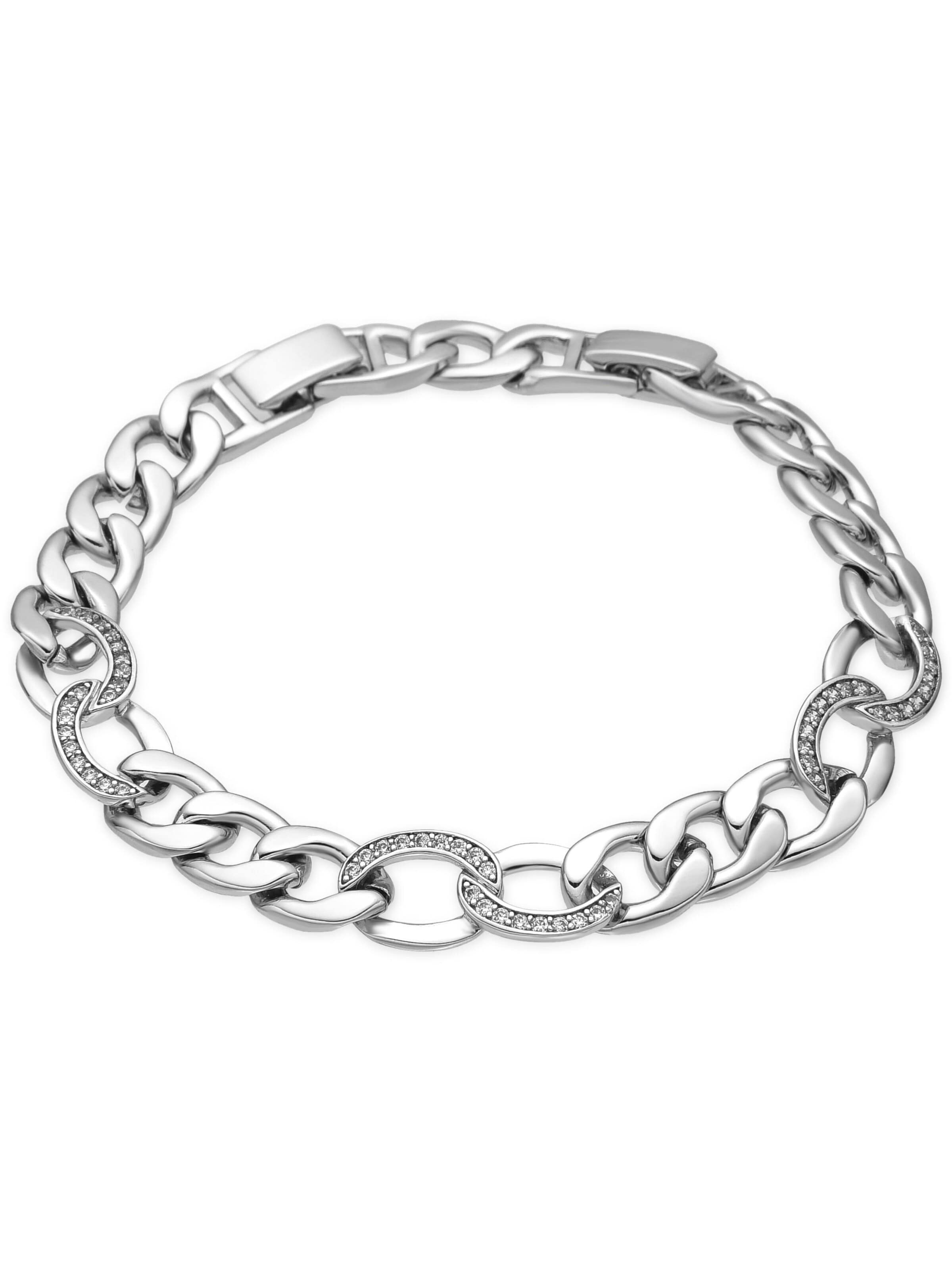 Luxenter Armband 'Dunko'‌‌‌ in 16 cm in silber, Produktansicht