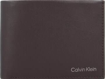 Calvin Klein Wallet in Brown: front