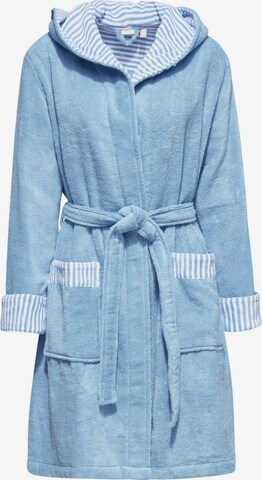 ESPRIT Short Bathrobe in Blue: front