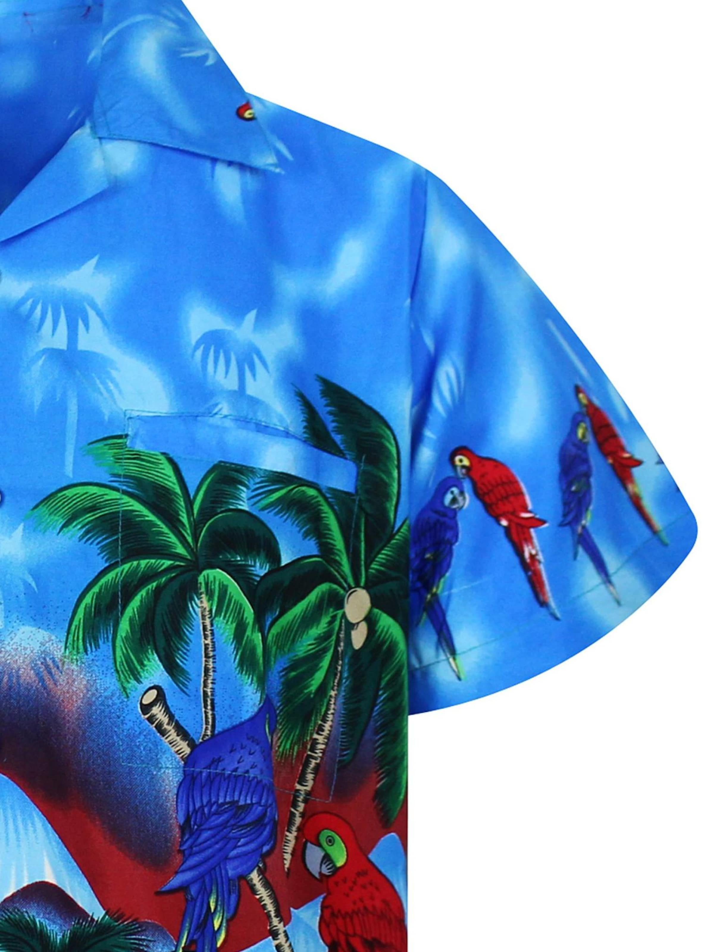 Maglietta 'Parrot' di King Kameha in blu