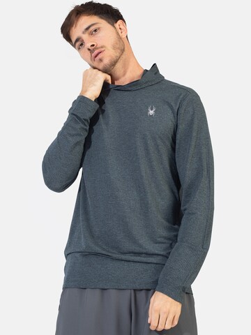 Sweat de sport Spyder en gris : devant