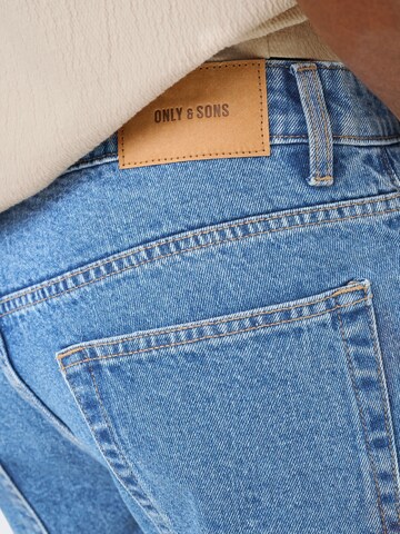 Only & Sons regular Jeans 'ONSEdge' i blå