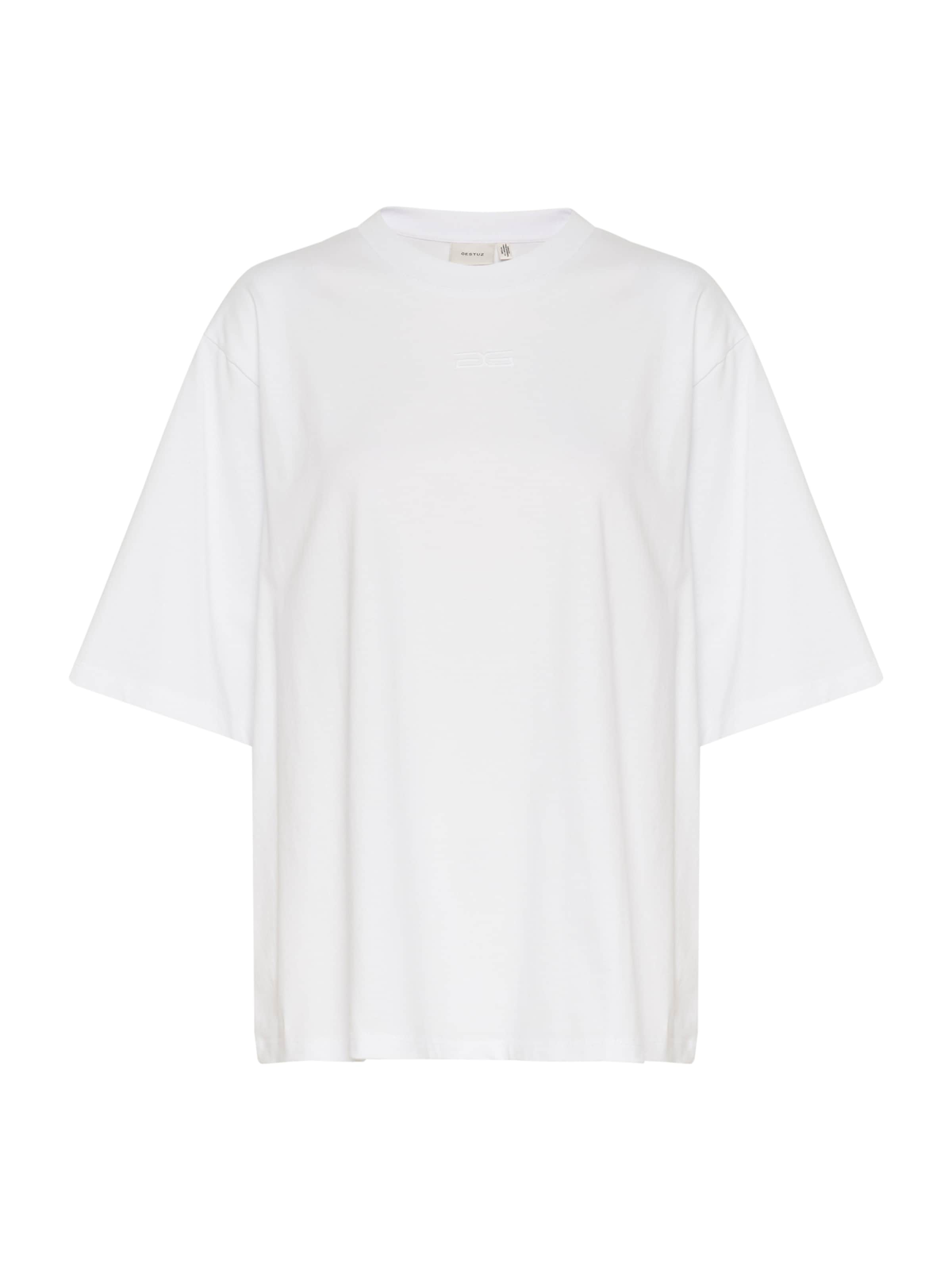 Gestuz T-shirt 'SimmaGZ' i vit: framsida