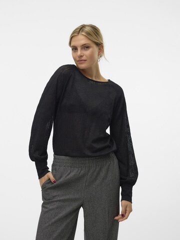 VERO MODA Blouse 'ALICE' in Zwart: voorkant