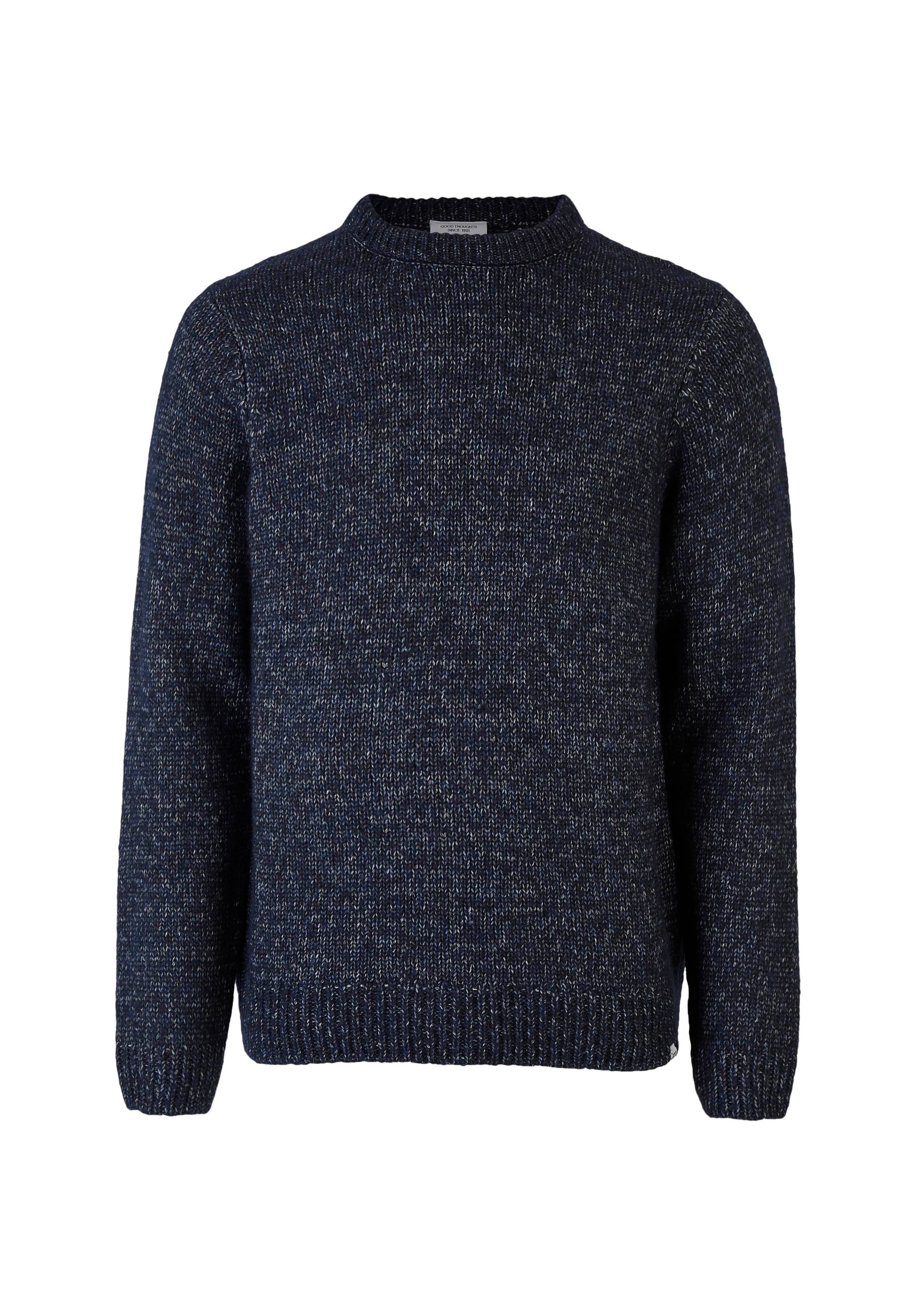 Cleptomanicx Strickpullover 'Dreamer' in Blau: Vorderseite