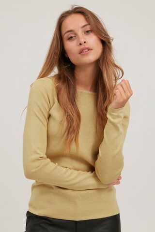 PULZ Jeans Pullover 'SARA' in Beige: Vorderseite