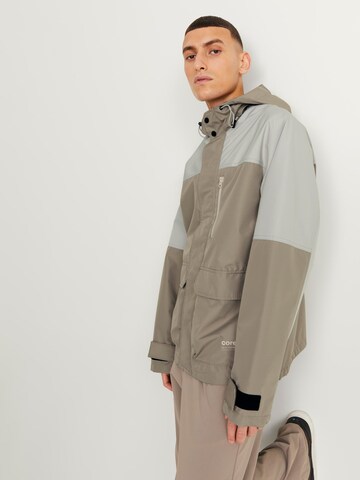 JACK & JONES Performance Jacket 'Hike' in Beige