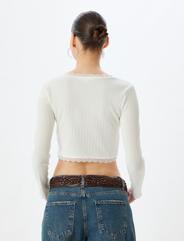 Koton Knit cardigan in White