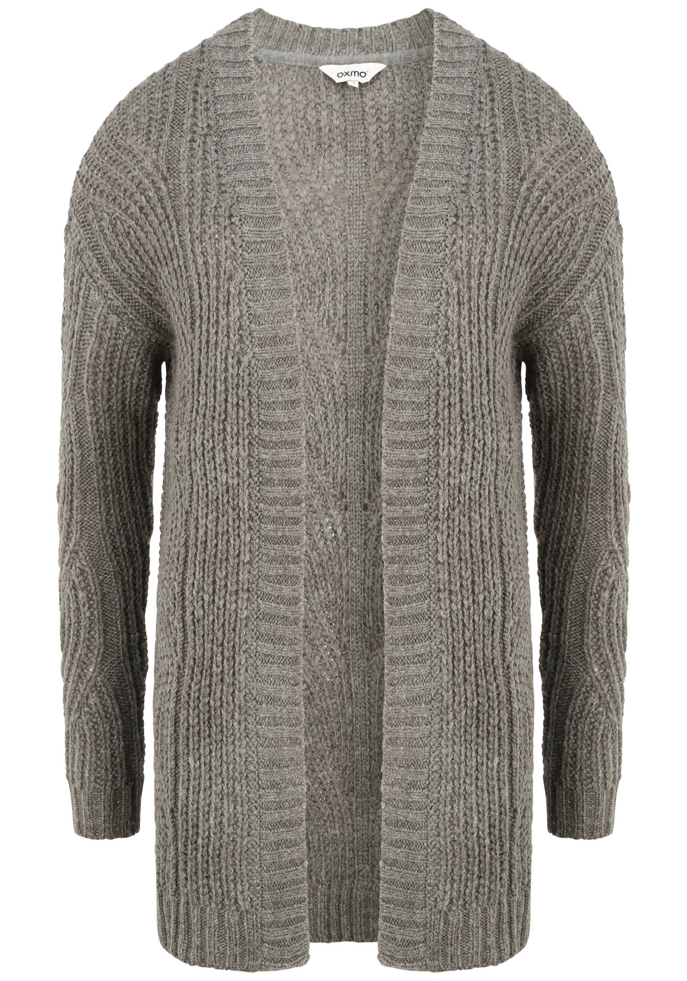 Oxmo - Cárdigan 'Cle' en gris: frente