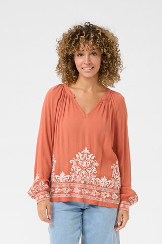 Cream Bluse i brun: forside