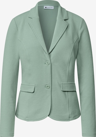 STREET ONE Basic Blazer mit Struktur in Grün: Vorderseite