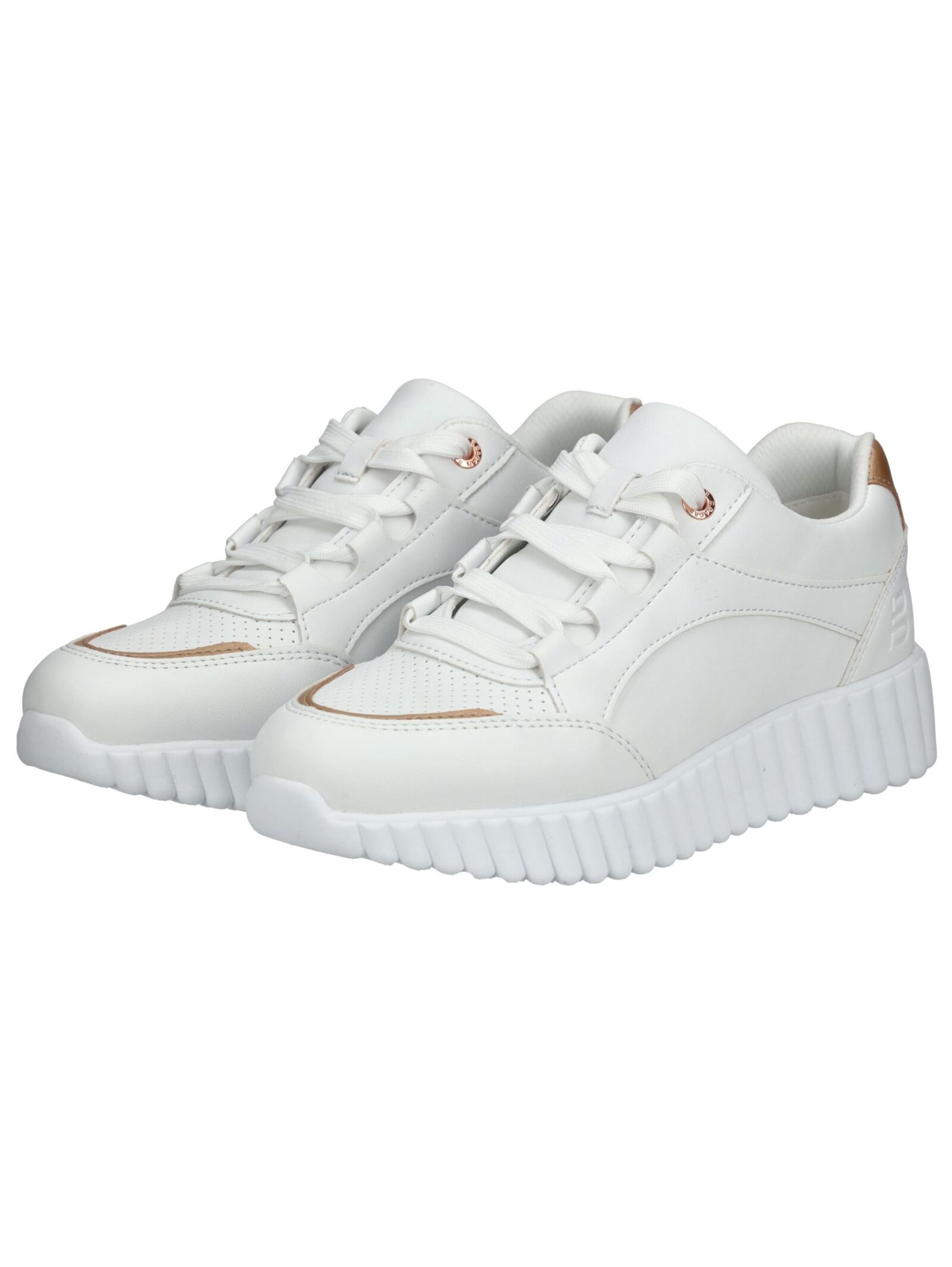 TT. BAGATT Platform trainers in White