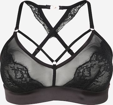 Sutien de tricou Sutien 'Kristin' de la Hunkemöller pe negru: față