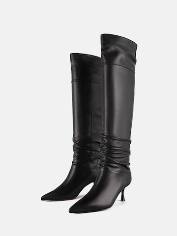 L37 HANDMADE SHOESLežerne čizme 'NEVER TO WALK IN SHADOWS' - crna boja