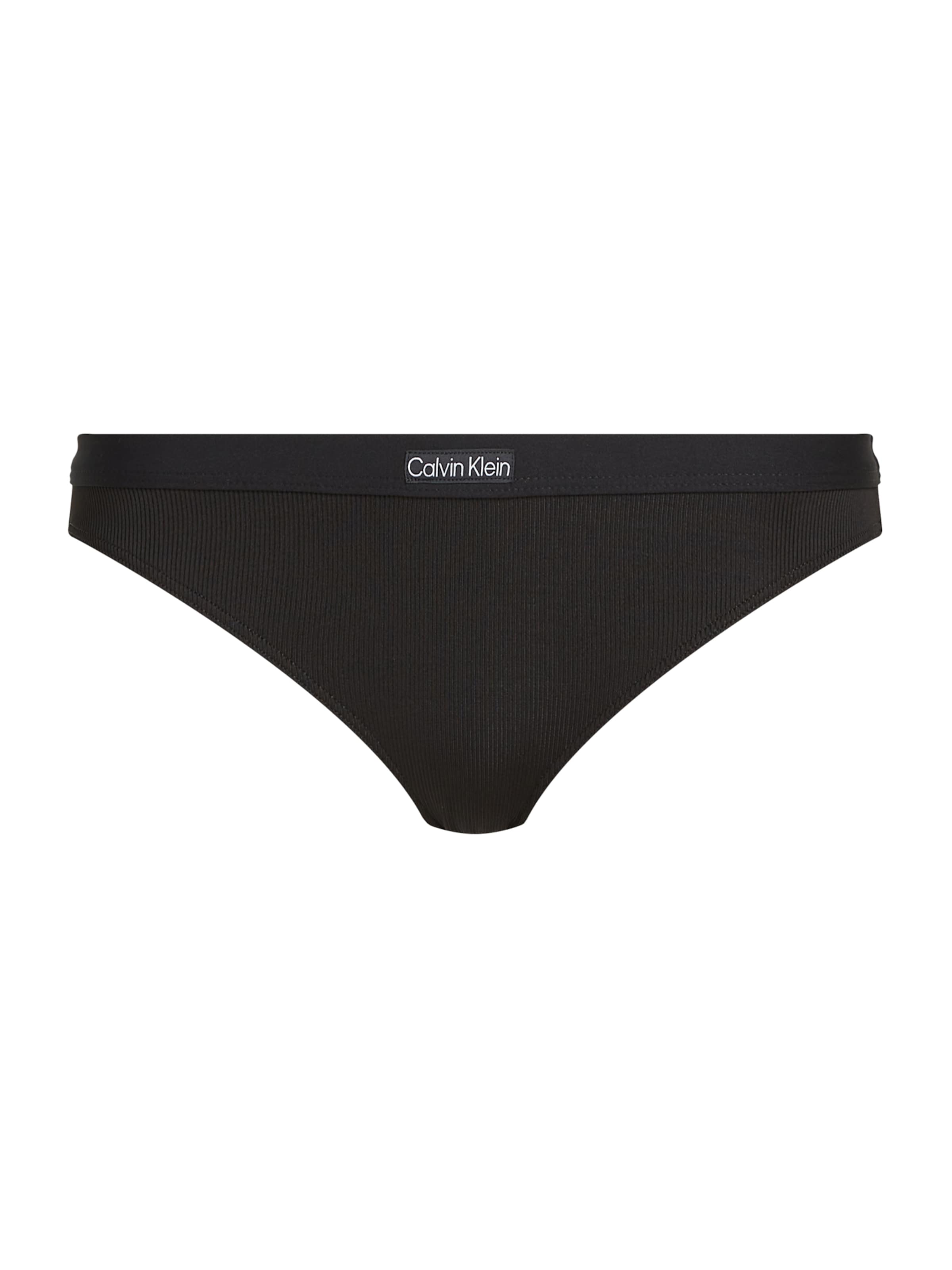 Calvin Klein Swimwear Bikinibroek in Zwart: voorkant