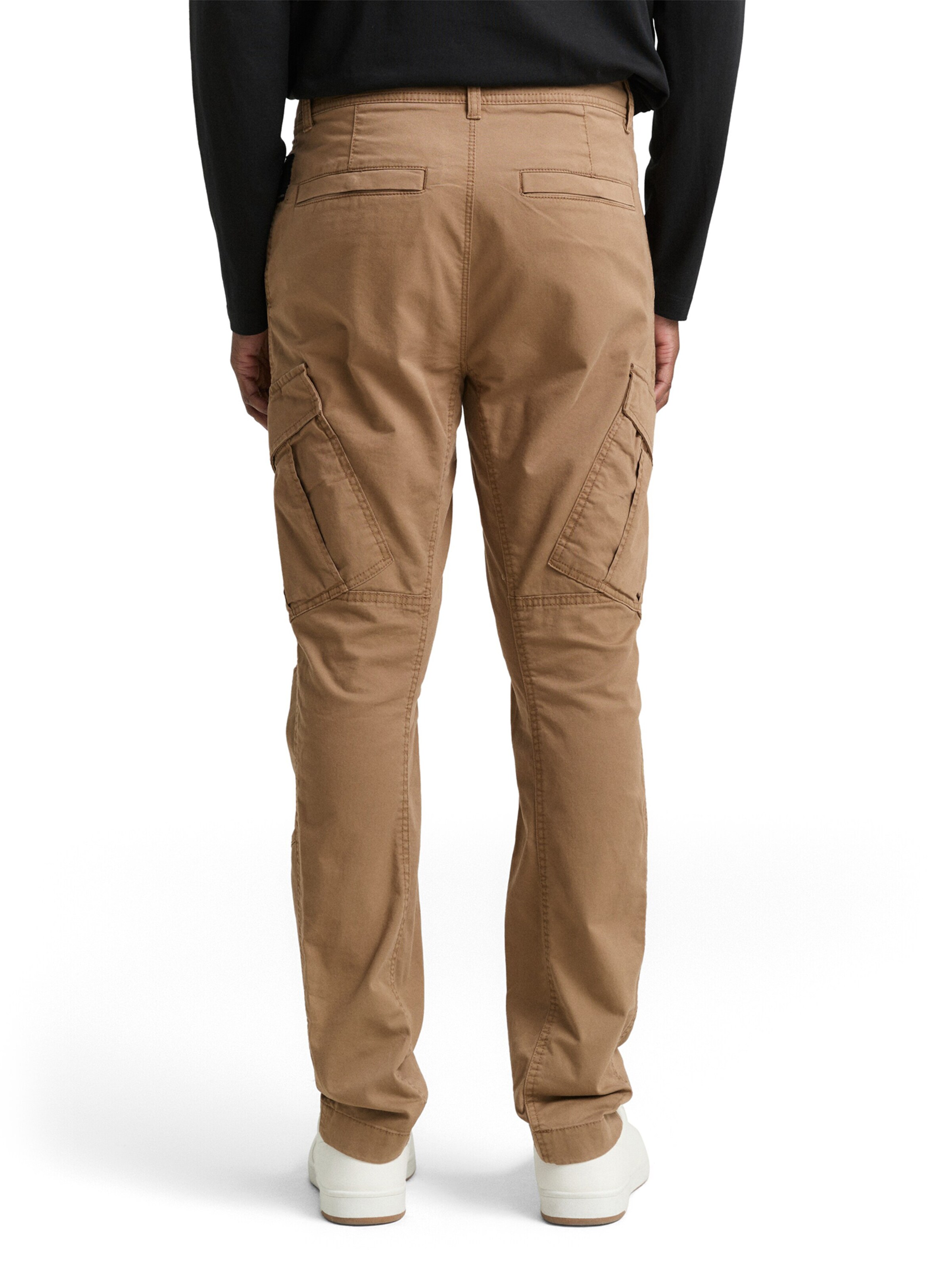 TOM TAILOR DENIM Tapered Cargobukser i beige