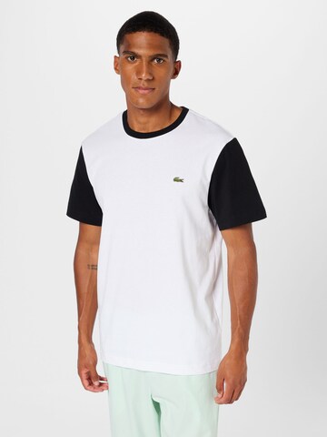LACOSTE Μπλουζάκι σε λευκό: μπροστά