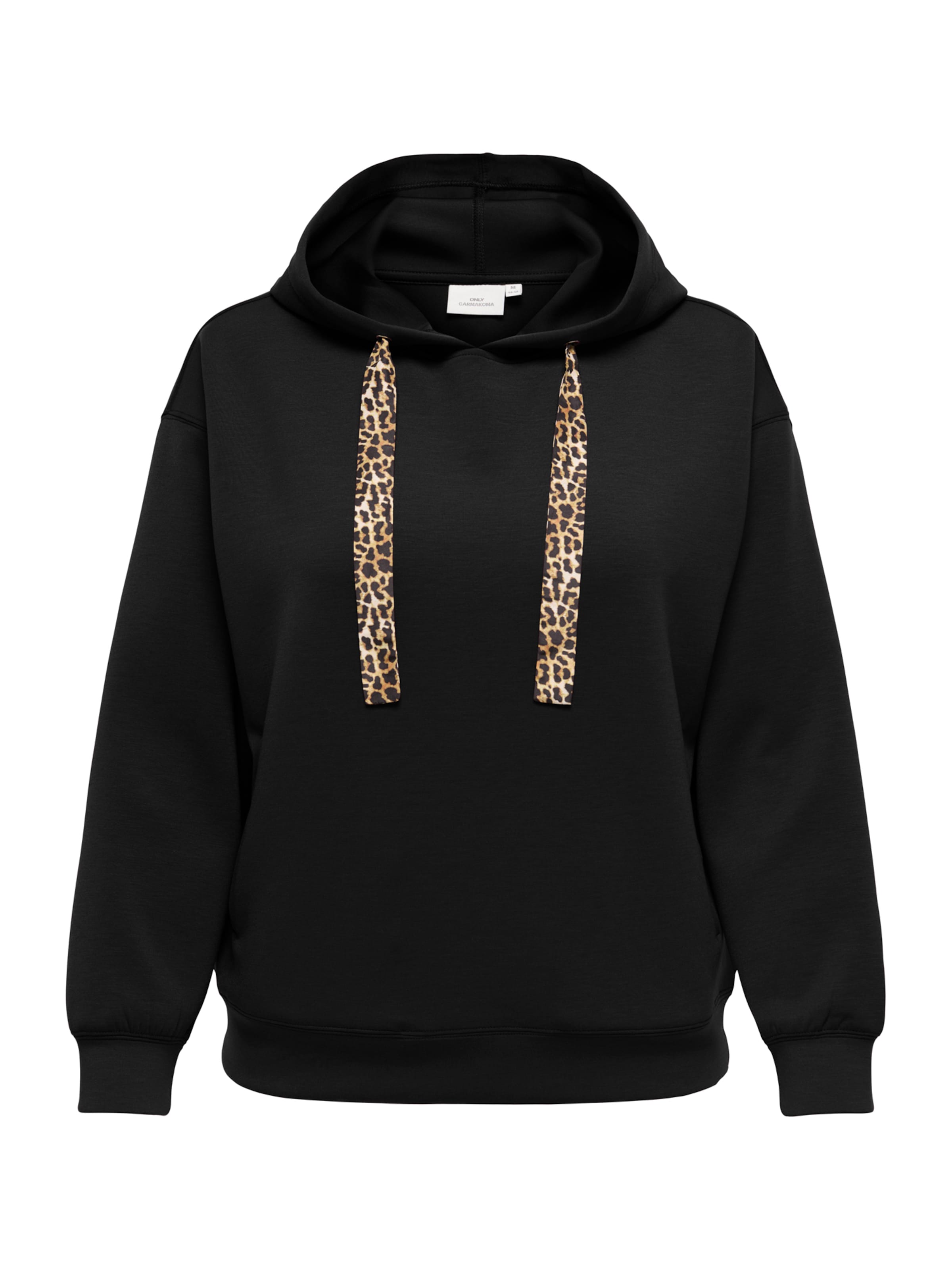 ONLY Carmakoma Sweatshirt 'CARAlina' in Black: front