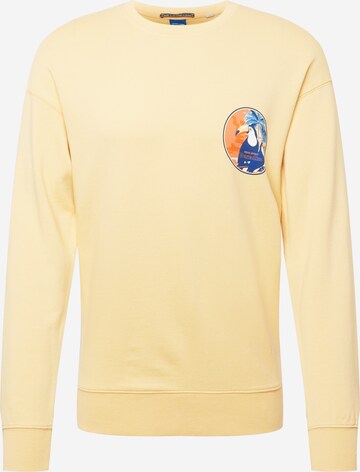 Sweat-shirt JACK & JONES en jaune : devant