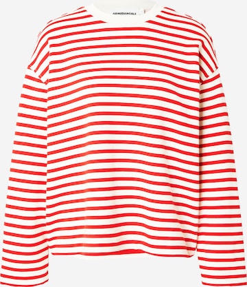 ARMEDANGELS Μπλούζα φούτερ 'FRANKAA' σε κόκκινο: μπροστά