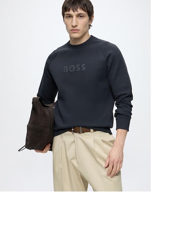 BOSS Sweatshirt 'Salbo' in Blue