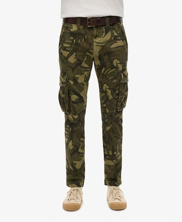 Superdry Regular Cargo Pants 'Core' in Green: front