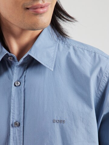 BOSS Regular Fit Hemd 'Relegant_6' in Blau