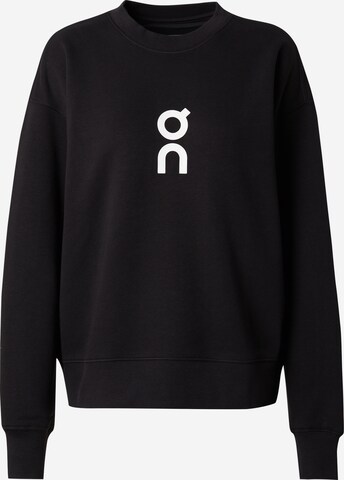 On Sportief sweatshirt 'Club' in Zwart: voorkant