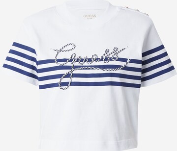 GUESS - Camiseta 'Marina' en blanco: frente