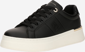 juoda TOMMY HILFIGER Sportbačiai: priekis