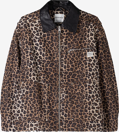 Bershka Prijelazna jakna u nude / smeđa / crna, Pregled proizvoda