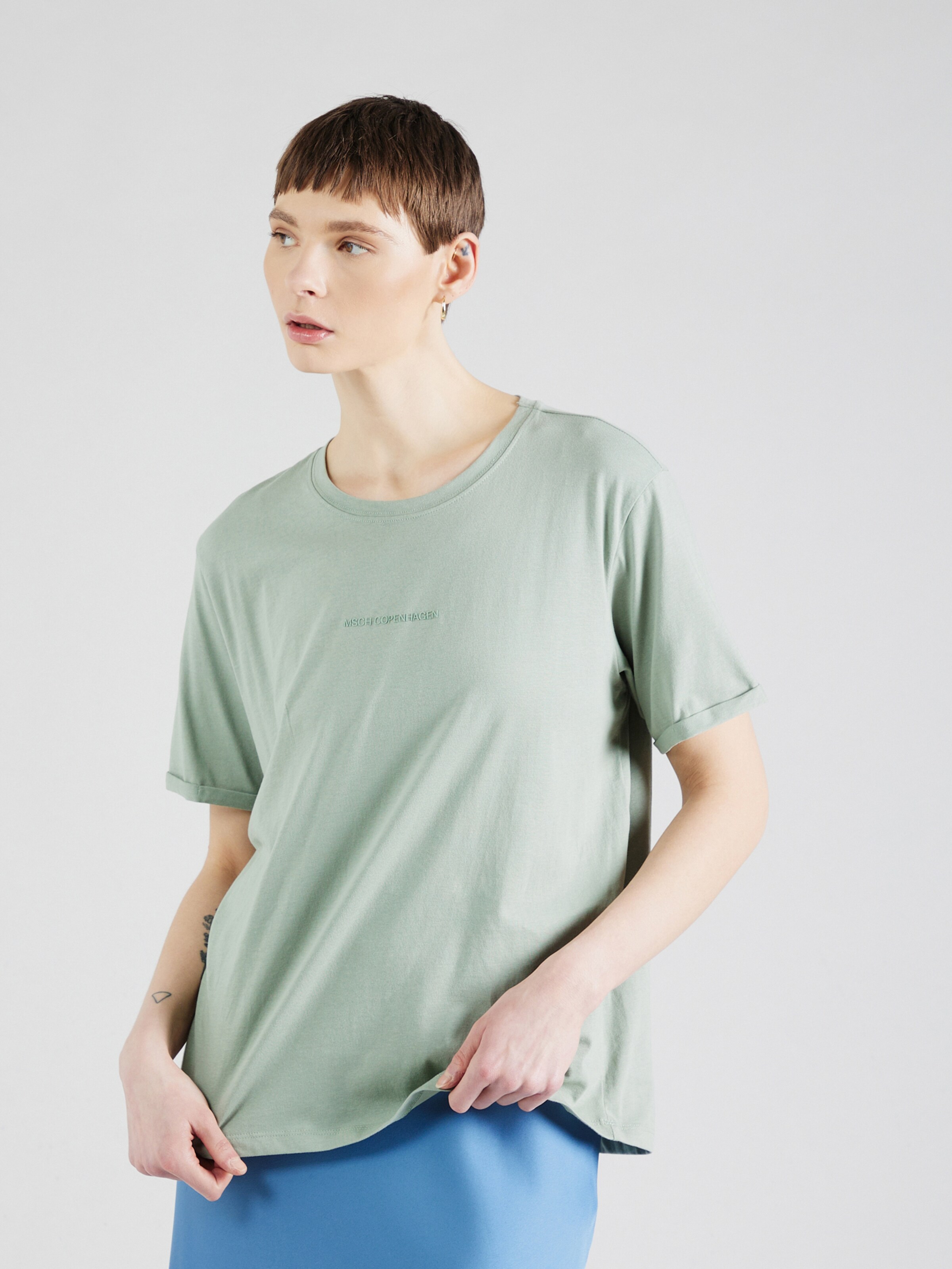 MSCH COPENHAGEN Shirt Terina in Light Green ABOUT YOU