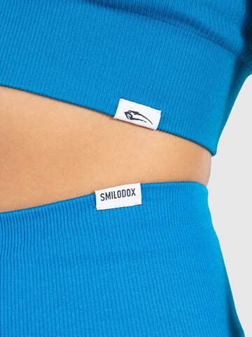 Smilodox Skinny Workout Pants 'Amaze Scrunch' in Blue