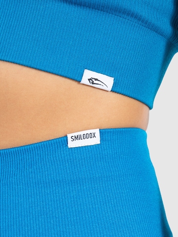 Smilodox Skinny Sporthose 'Amaze Scrunch' in Blau