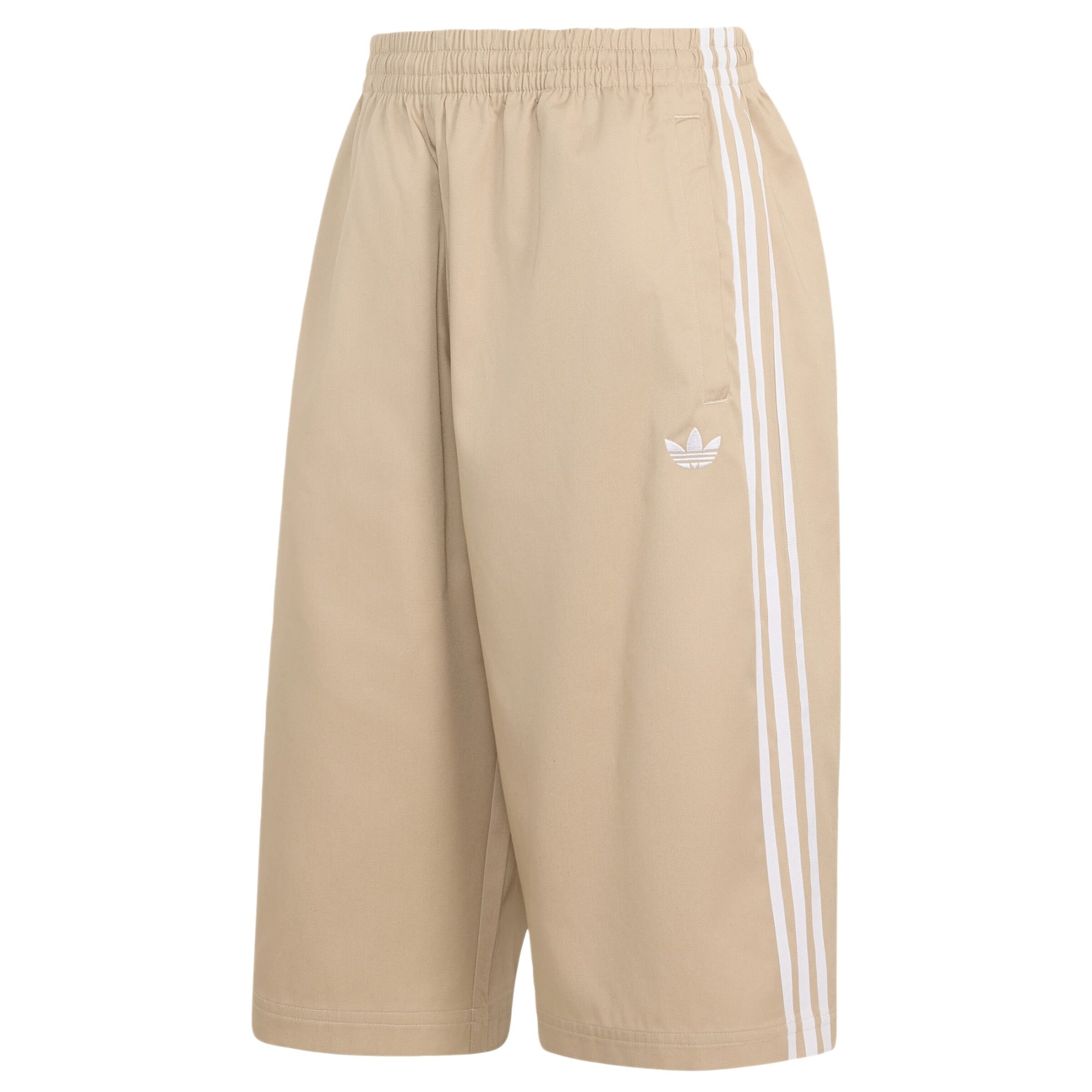 ADIDAS ORIGINALS Shorts 'Adicolor' in beige / weiß, Produktansicht