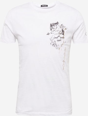 T-Shirt REPLAY en blanc : devant