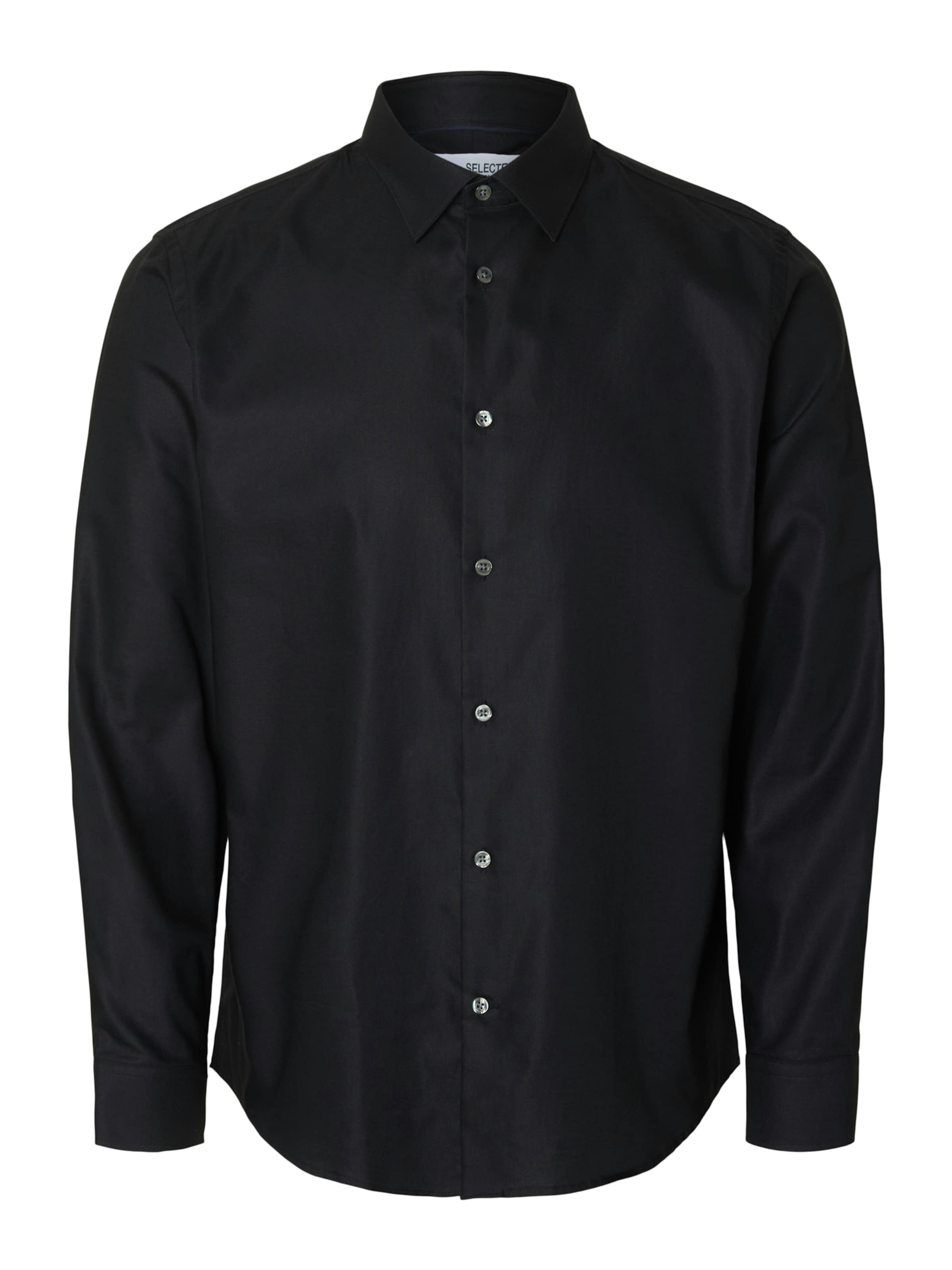 SELECTED - Camisa 'SLHCLARK' en negro: frente
