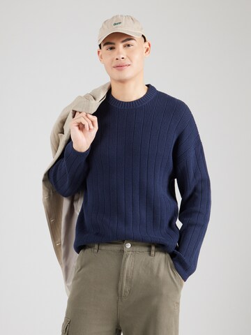 HOLLISTER Sweter w kolorze niebieski: przód