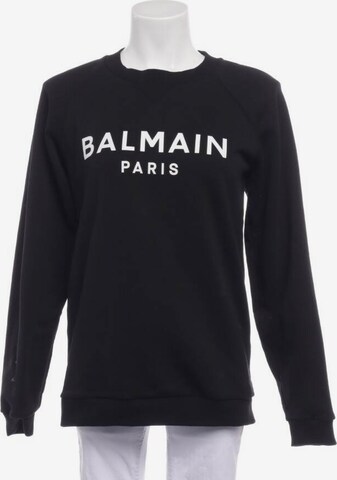 Balmain Sweatshirt & Zip-Up Hoodie in XS in Black: front