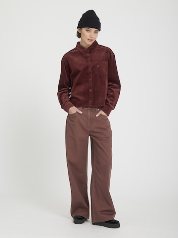 Chemisier 'Weellow' Volcom en rouge