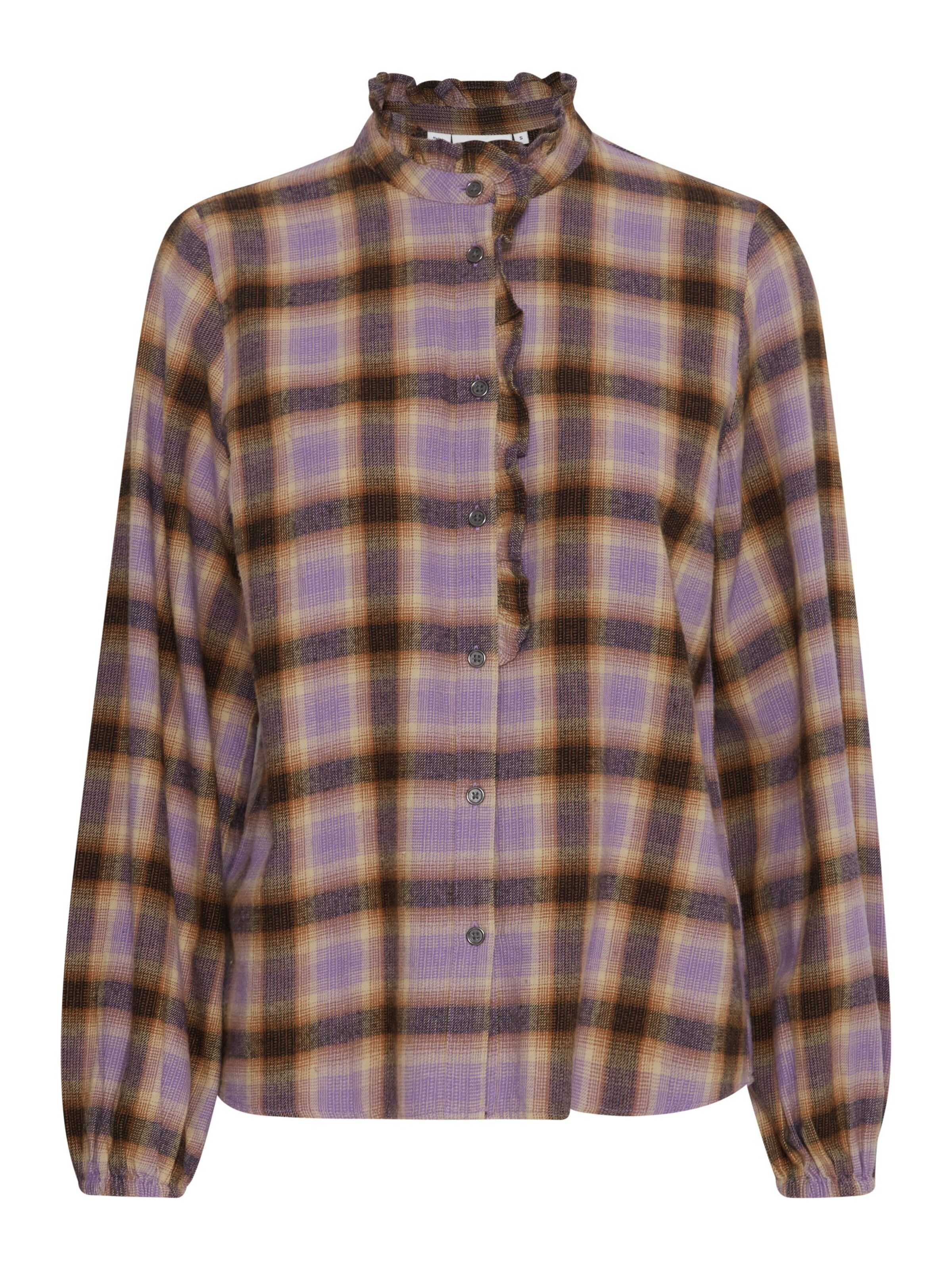 PULZ Jeans Bluse 'Katelyn' in Beige: Vorderseite