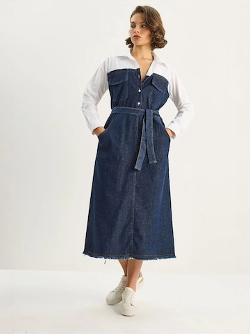 Bianco Lucci - Vestidos camiseiros em azul