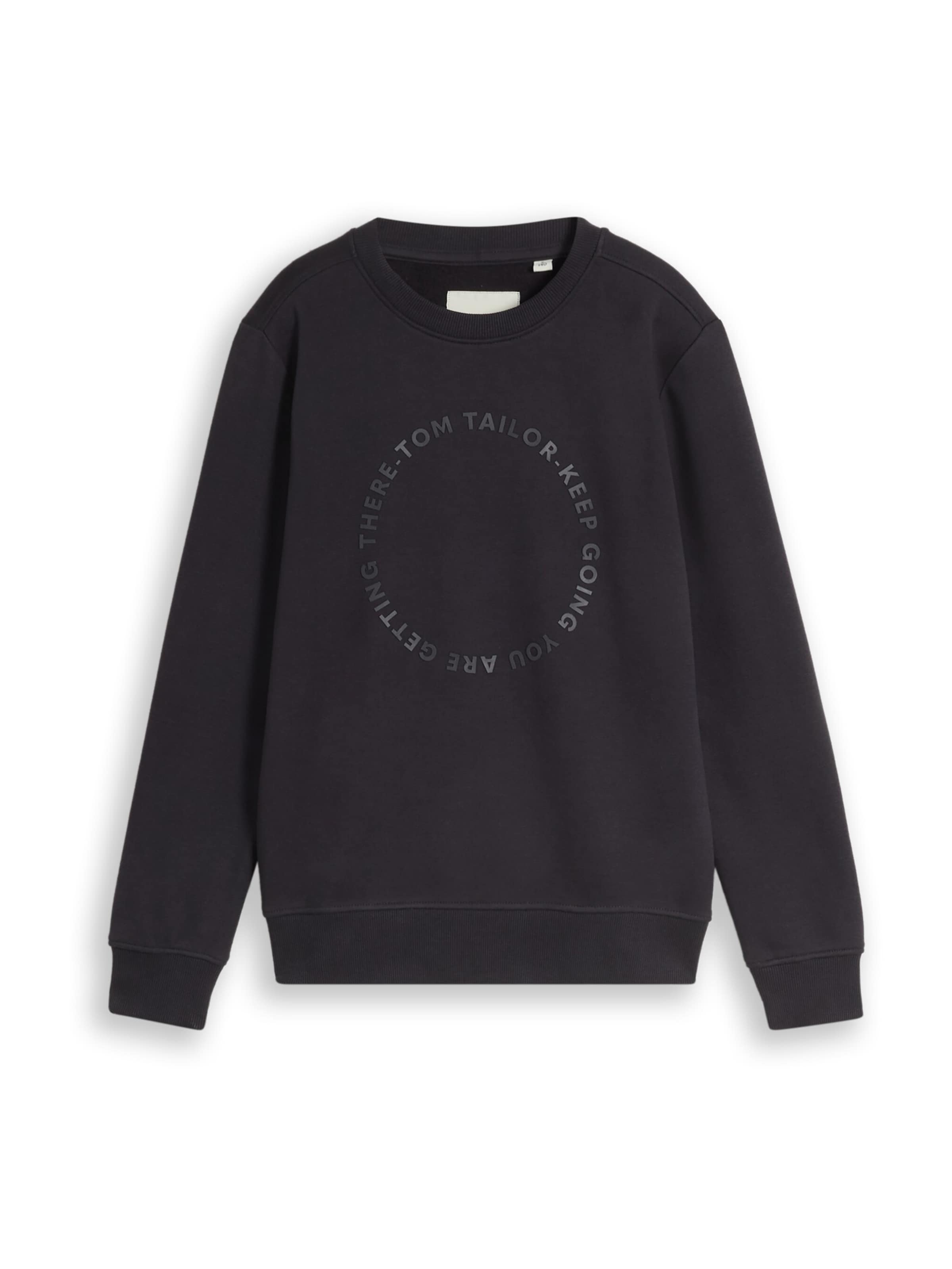 TOM TAILOR Sweatshirt in Grey: front