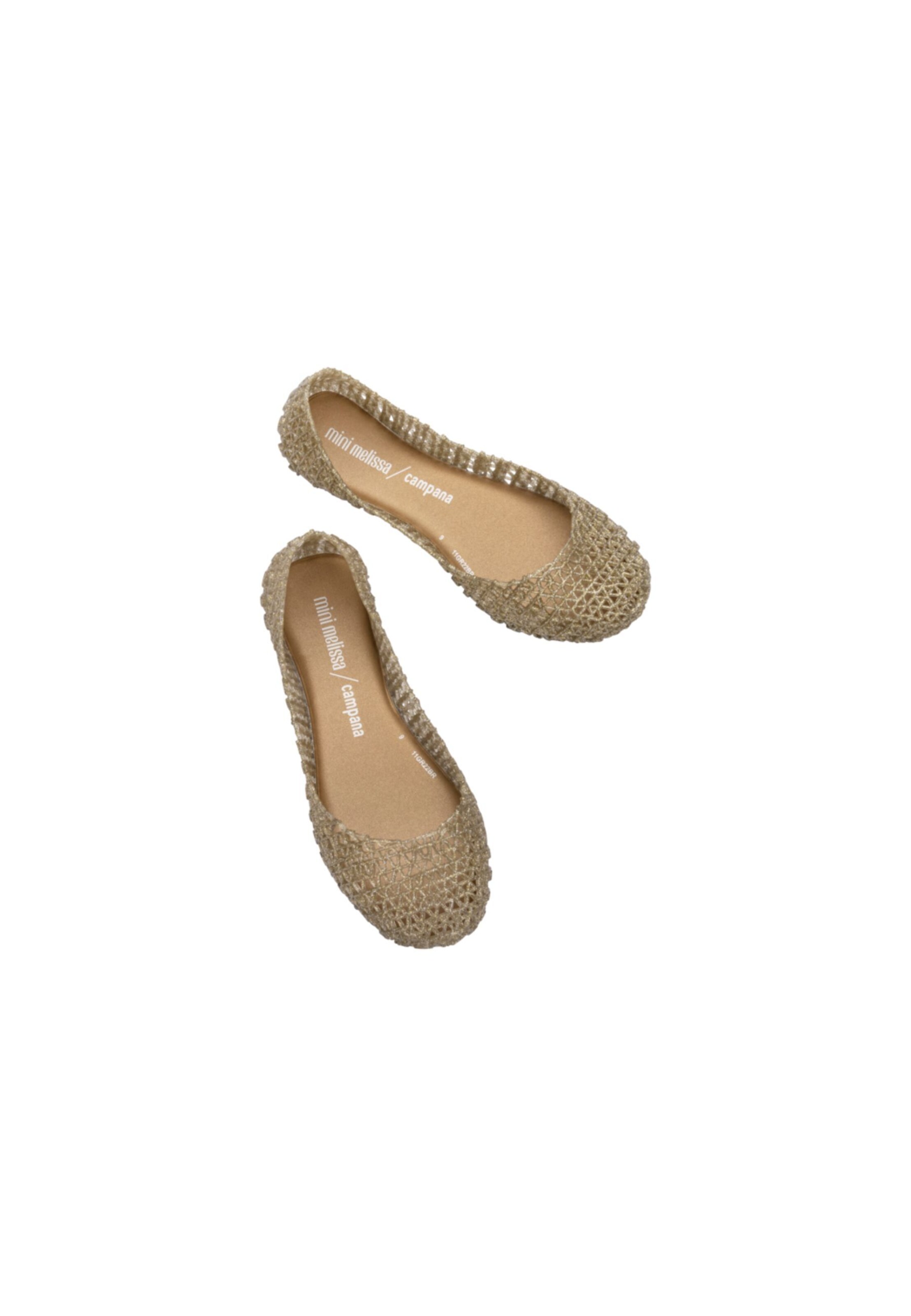 MELISSA Ballerina's 'Campana Papel INF' in Goud