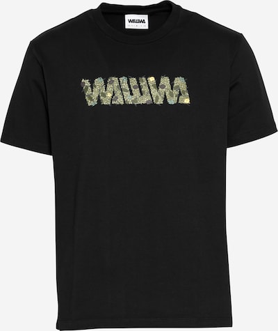WAWWA T-Shirt in dunkelblau / gelb / oliv / mint / schwarz, Produktansicht
