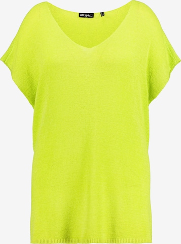 Pull-over Ulla Popken en jaune : devant