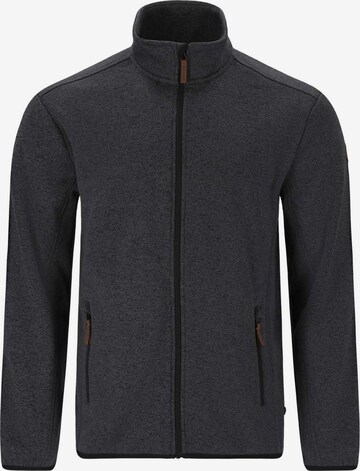 Gipfelglück Athletic Fleece Jacket 'Heinz' in Grey: front